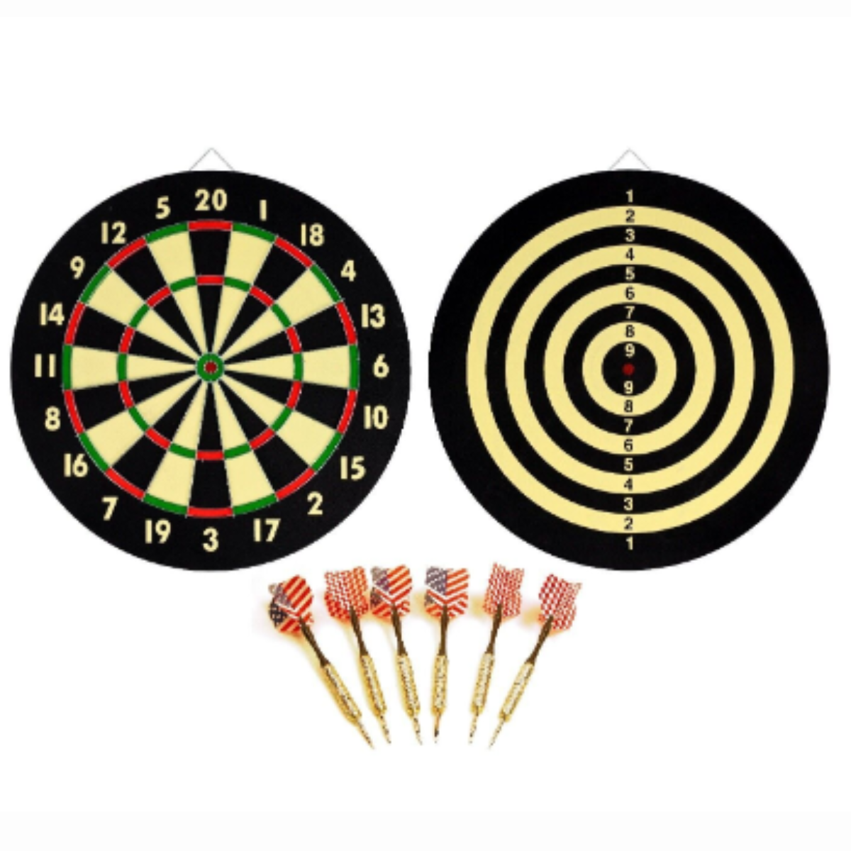 Tiro Al Blanco Diana 6 Dardos Doble Cara