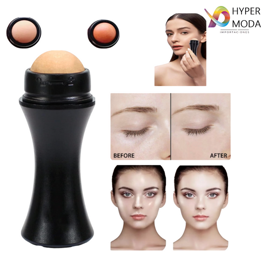 Rodillo Absorbente De Grasa Facial piedr