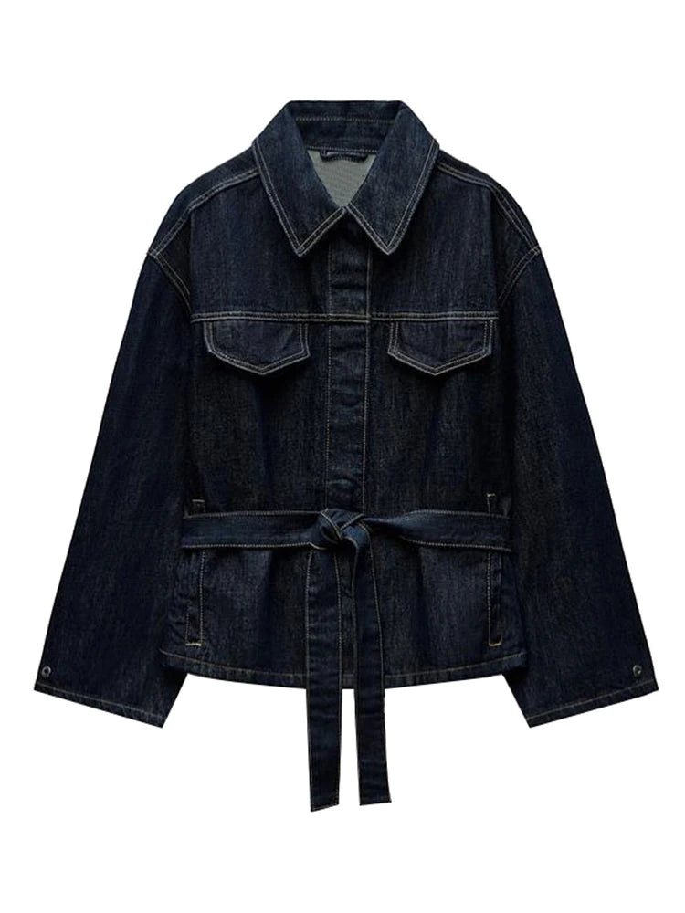 Conjunto de Mezclilla para Mujer – 2 Piezas con Chaqueta y Pantalón