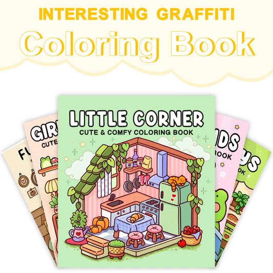 Libro de Colorear Graffiti para Adultos y Adolescentes (1 o 2 Piezas)
