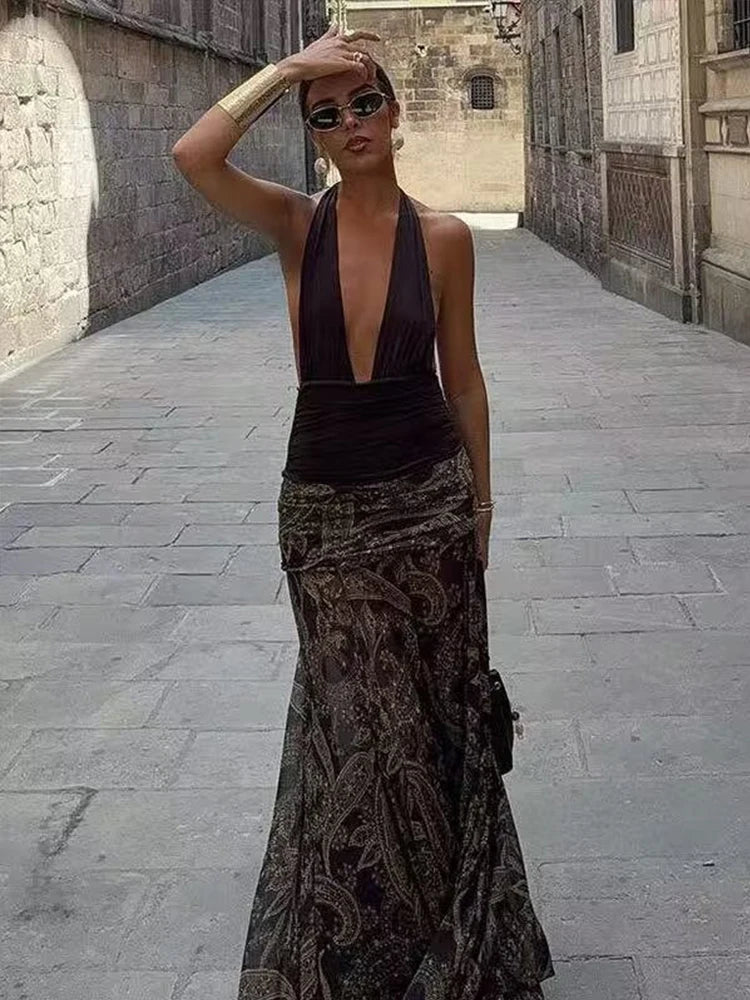 Falda Midi Plisada con Volantes – Estilo Vintage 2025