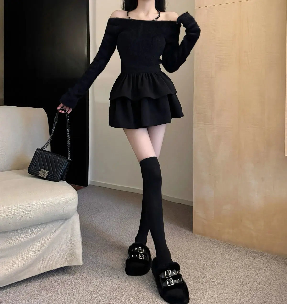 Mini Falda Preppy Y2K para Mujer – SUYISODA