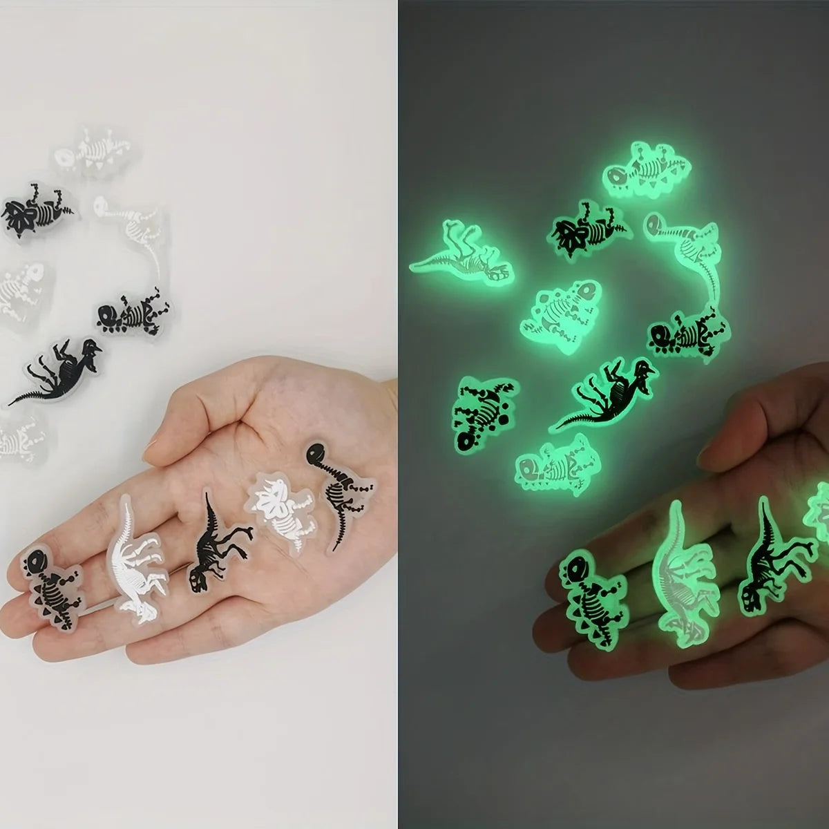 Accesorios Fluorescentes para Zapatos – Dinosaurios divertidos y con estilo