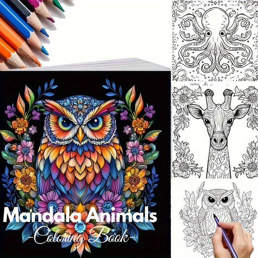 Libro de Colorear Mandalas de Animales
