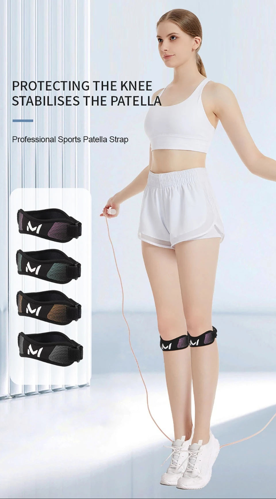 Banda de Compresión Rotuliana Ajustable – Soporte Perfecto para Rodilla