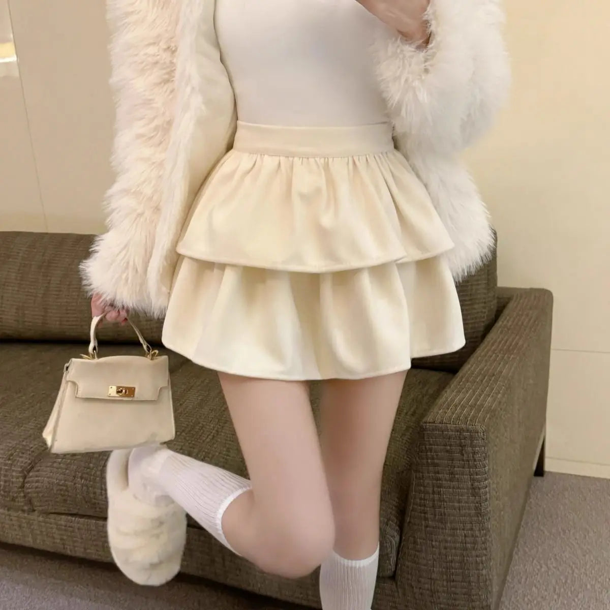 Mini Falda Preppy Y2K para Mujer – SUYISODA