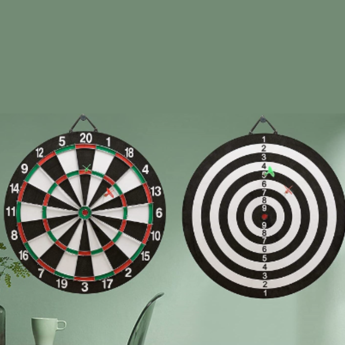 Tiro Al Blanco Diana 6 Dardos Doble Cara