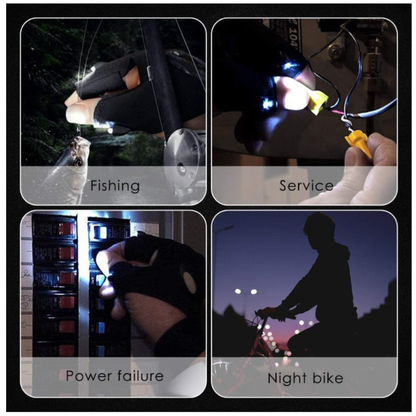 Guante Luz Led Camping Carro Pesca