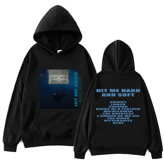 Sudadera con Capucha "Hit Me Hard And Soft"