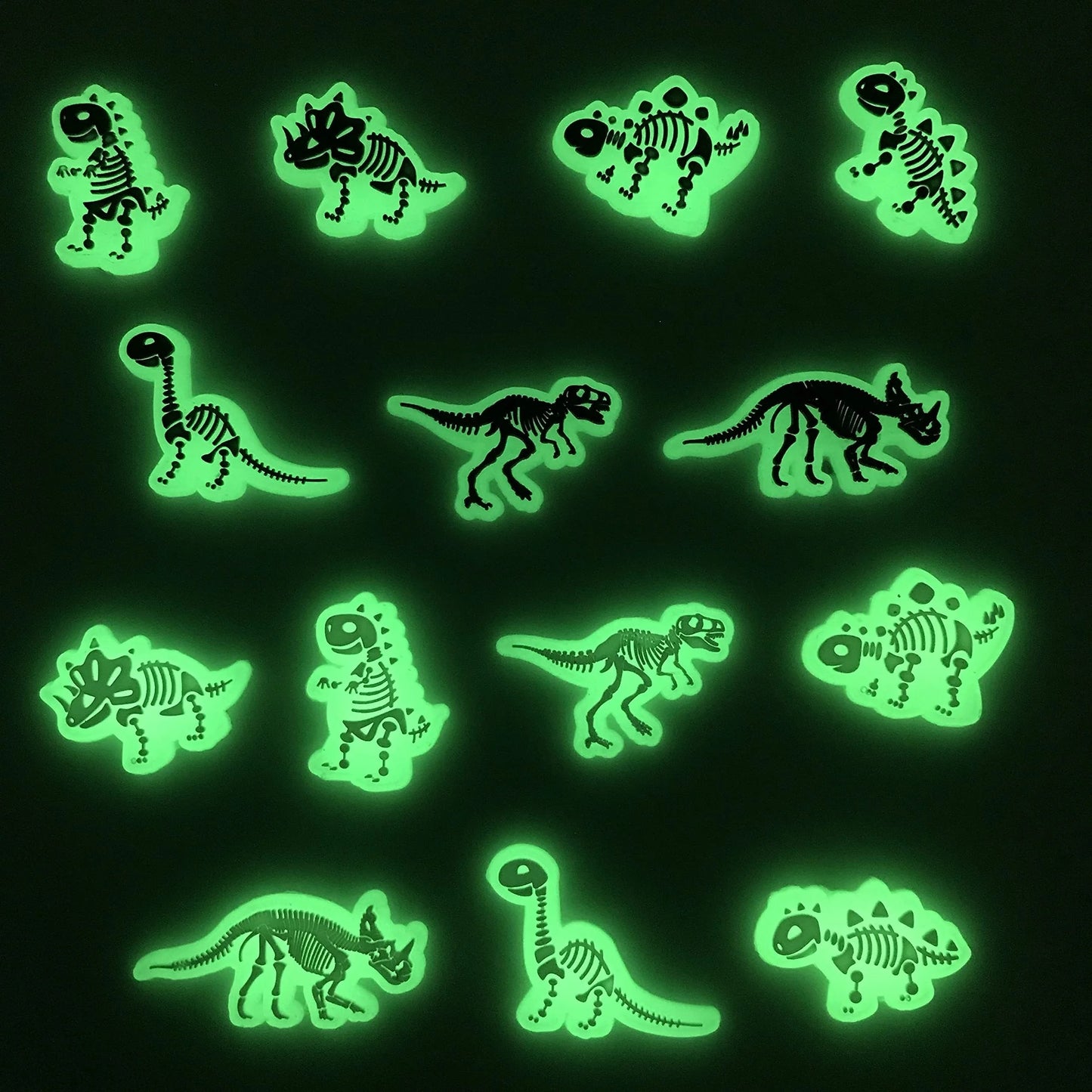 Accesorios Fluorescentes para Zapatos – Dinosaurios divertidos y con estilo