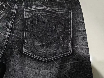 Jeans Góticos Retro Y2K Phantom – Oversized Baggy Fit Unisex