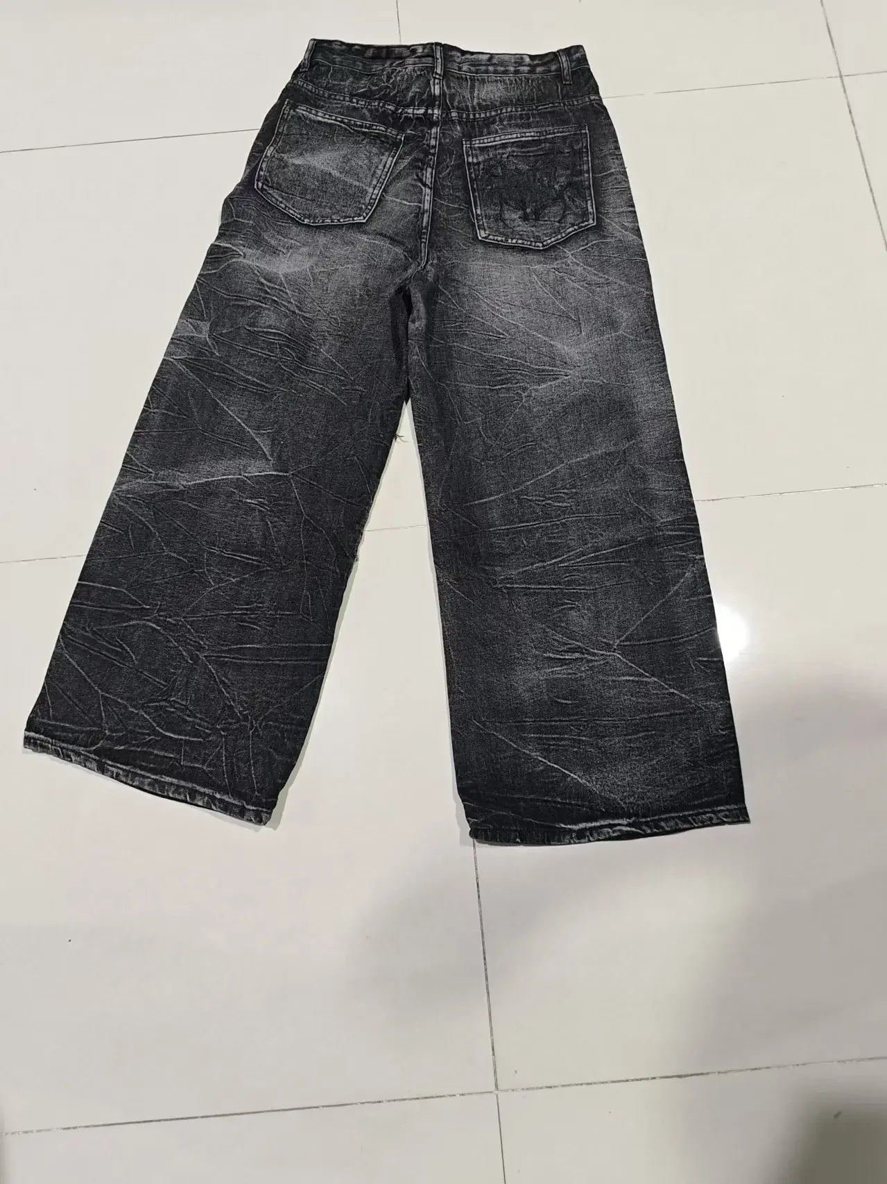 Jeans Góticos Retro Y2K Phantom – Oversized Baggy Fit Unisex