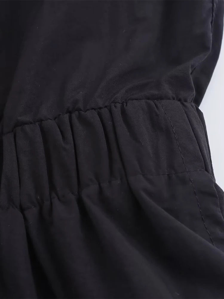Vestido camisero con bolsillos para mujer