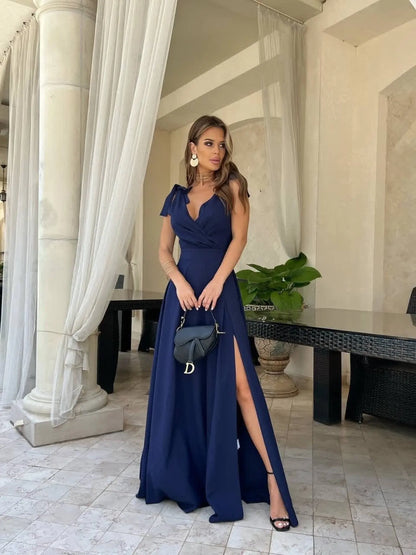 Vestido Maxi de Verano con Escote Cruzado