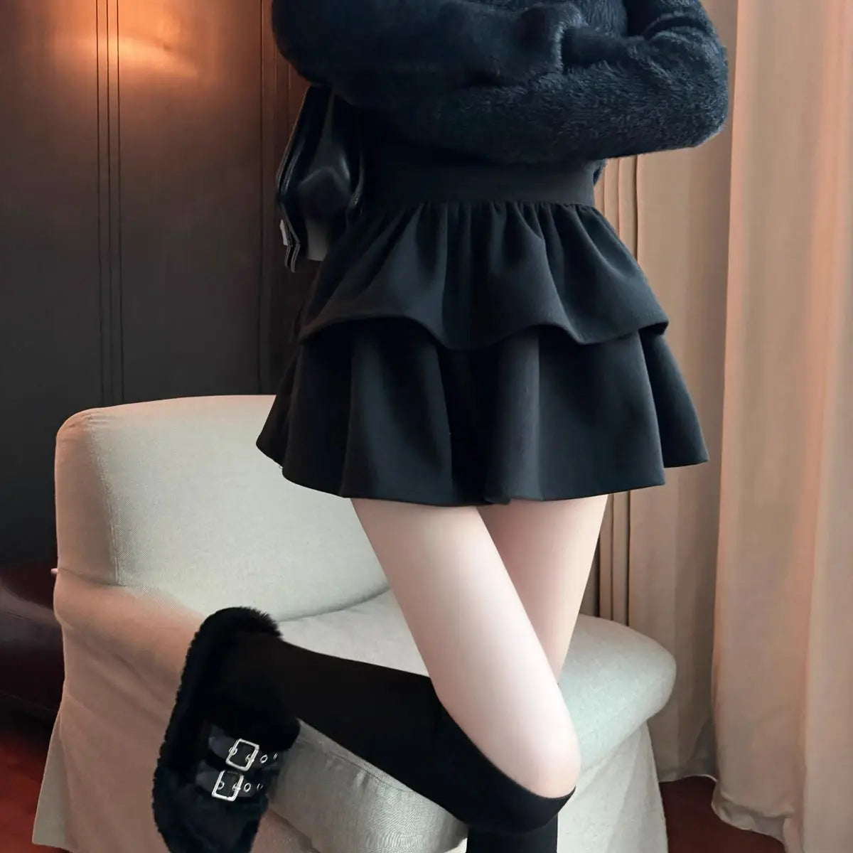 Mini Falda Preppy Y2K para Mujer – SUYISODA