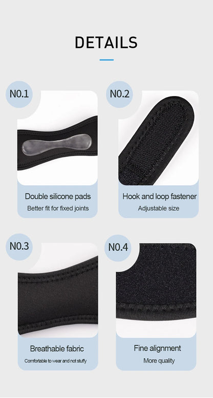 Banda de Compresión Rotuliana Ajustable – Soporte Perfecto para Rodilla