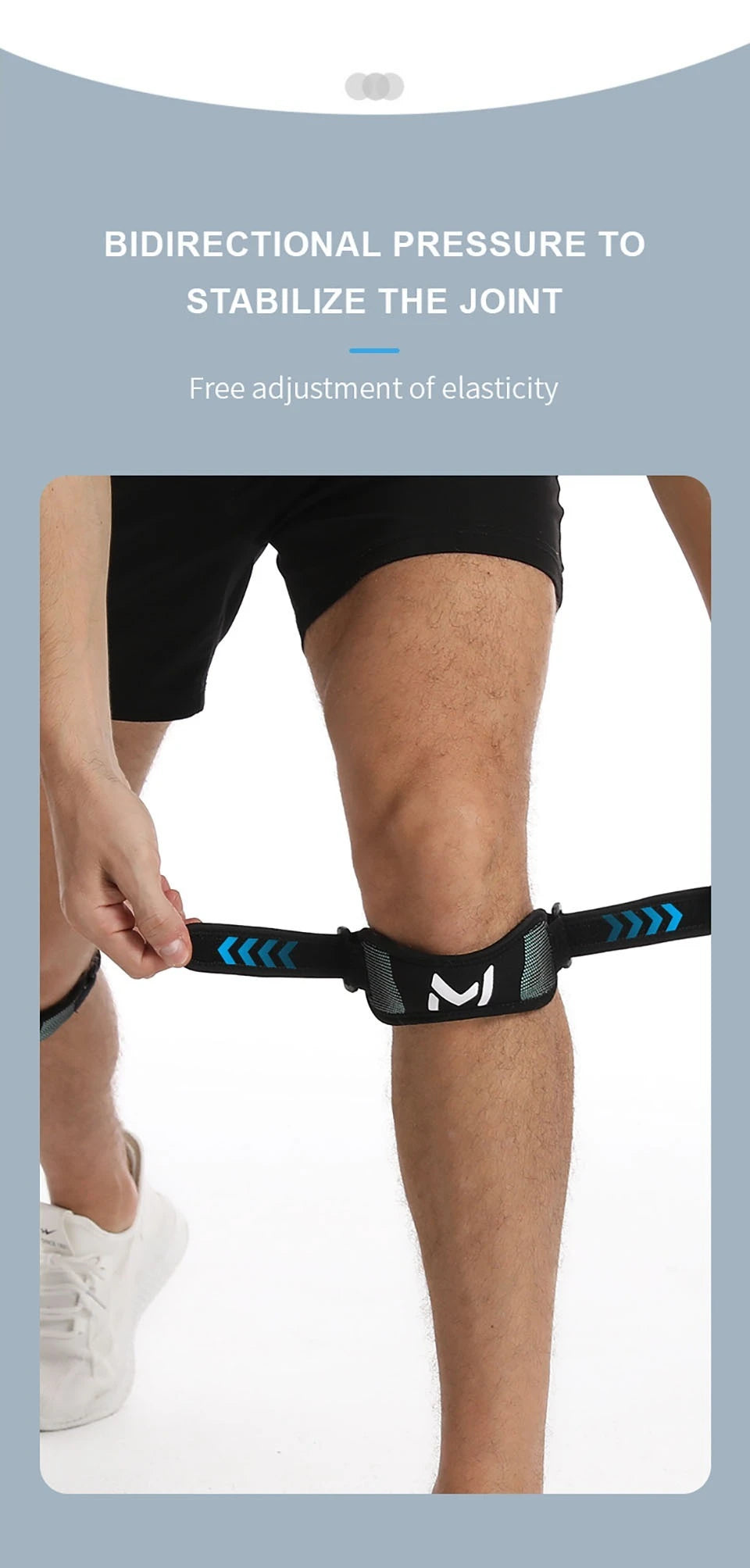 Banda de Compresión Rotuliana Ajustable – Soporte Perfecto para Rodilla