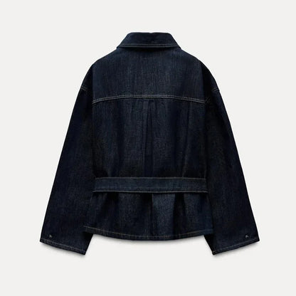 Conjunto de Mezclilla para Mujer – 2 Piezas con Chaqueta y Pantalón