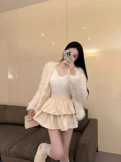 Mini Falda Preppy Y2K para Mujer – SUYISODA