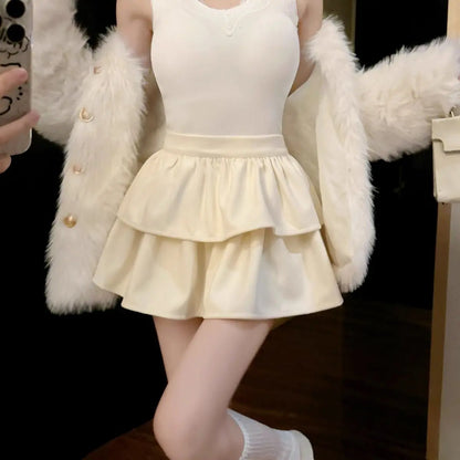 Mini Falda Preppy Y2K para Mujer – SUYISODA