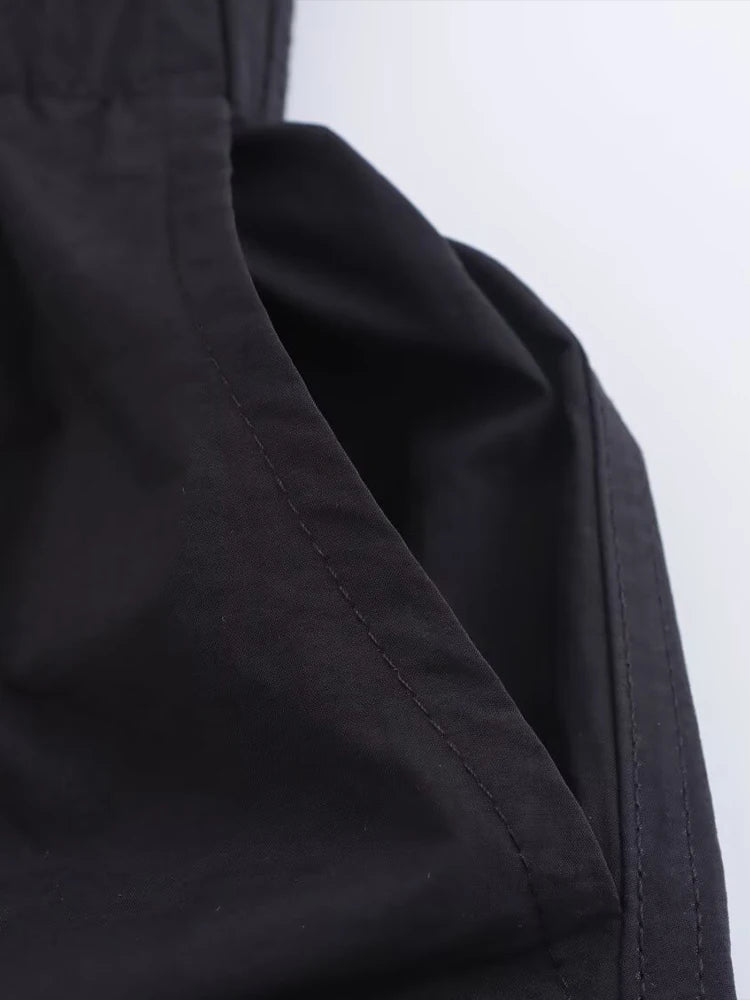 Vestido camisero con bolsillos para mujer