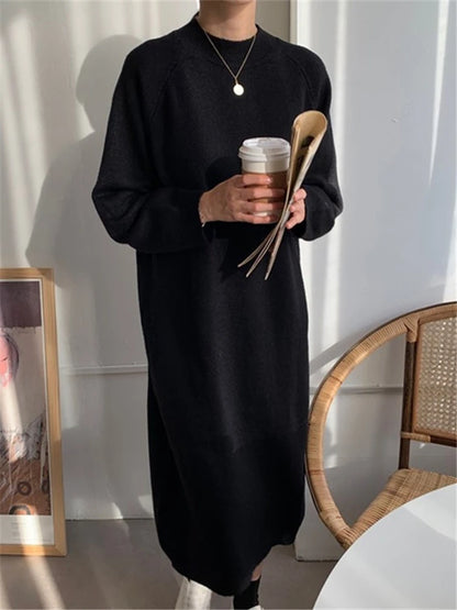 Vestido de Punto Suelto para Mujer – REALEFT