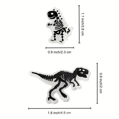 Accesorios Fluorescentes para Zapatos – Dinosaurios divertidos y con estilo