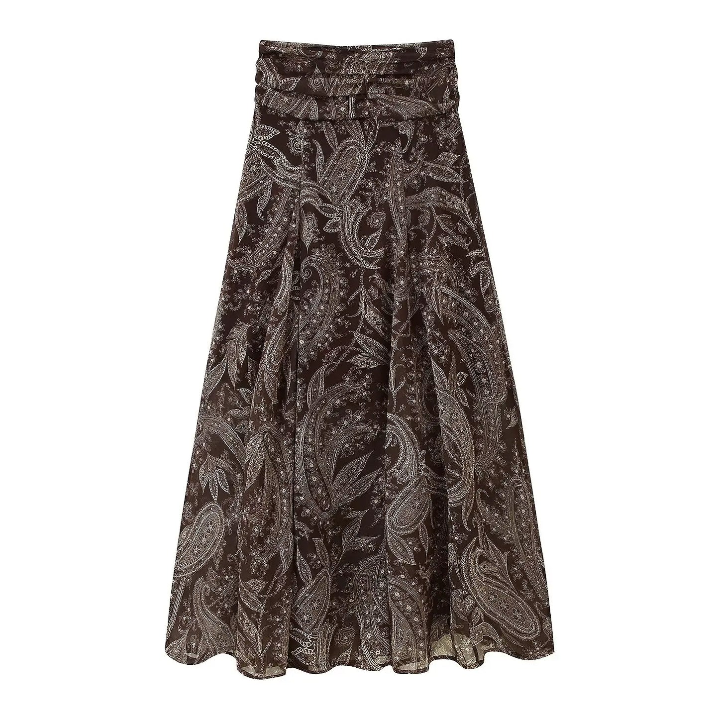 Falda Midi Plisada con Volantes – Estilo Vintage 2025