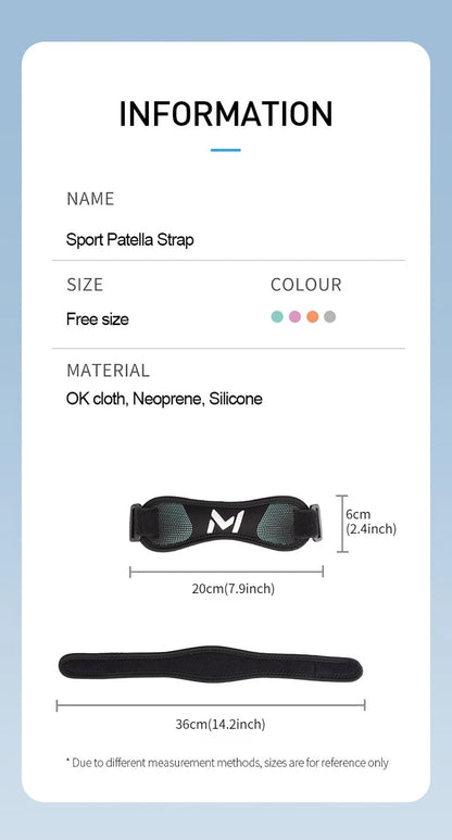 Banda de Compresión Rotuliana Ajustable – Soporte Perfecto para Rodilla