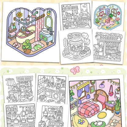 Libro de Colorear Graffiti para Adultos y Adolescentes (1 o 2 Piezas)